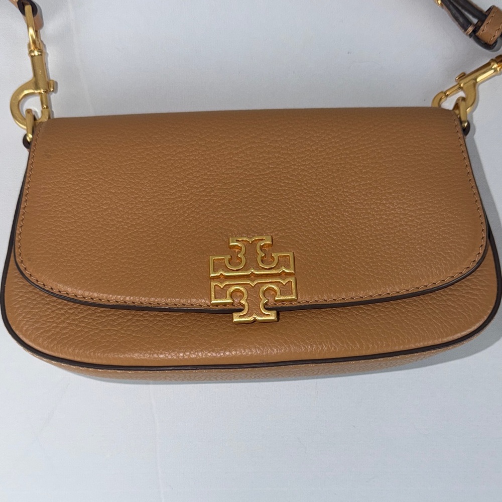 Tory Burch Tan Leather Adjustable Crossbody Bag - Picture 4 of 10
